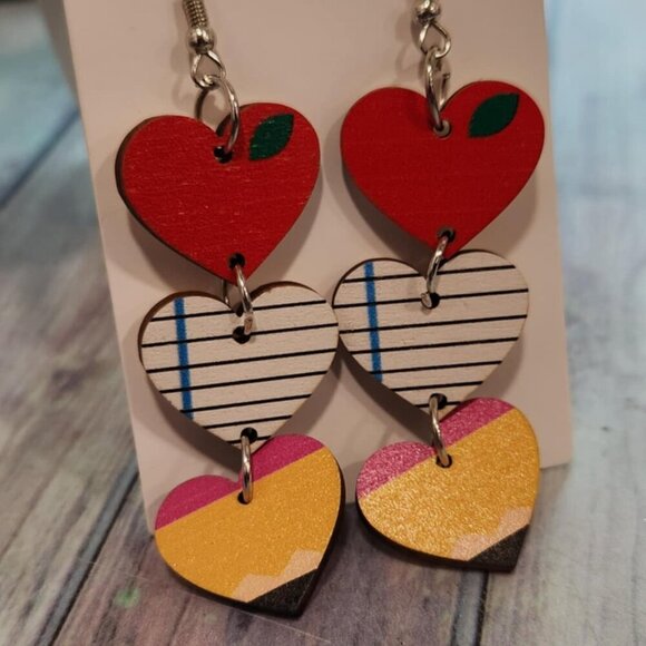 Teacher Dangle Earrings - Picture 5 of 6